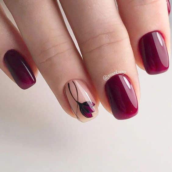 50+ Unique Maroon Nail Designs 2023