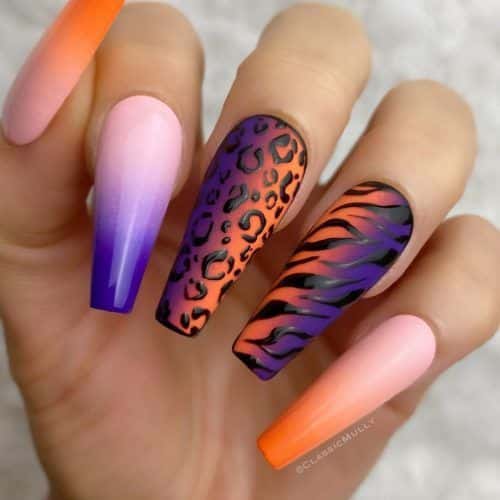 46+ Latest Orange Nail Designs 2023