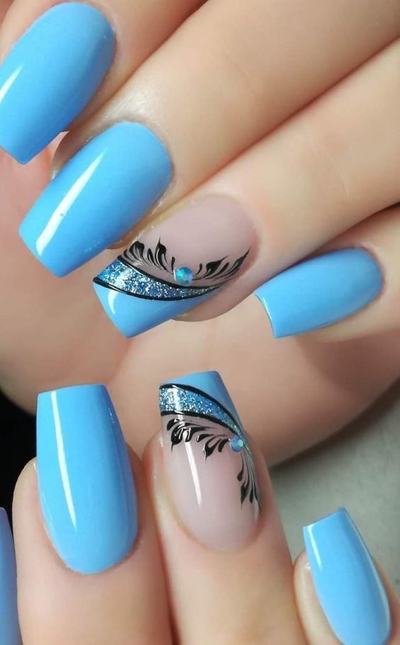 50+ Stunning Blue Nail Designs 2023