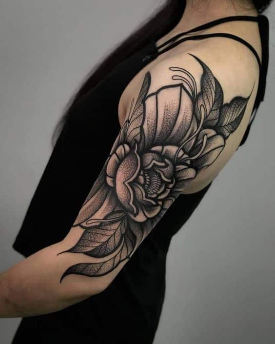 upper arm flower tattoos womenTikTok Search