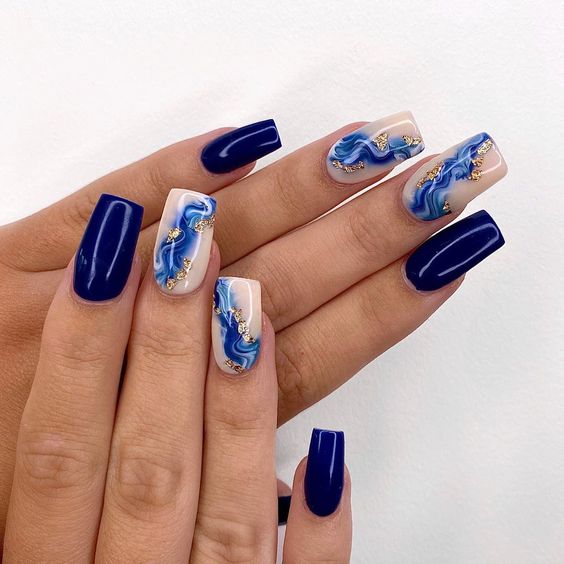 50+ Stunning Blue Nail Designs 2023