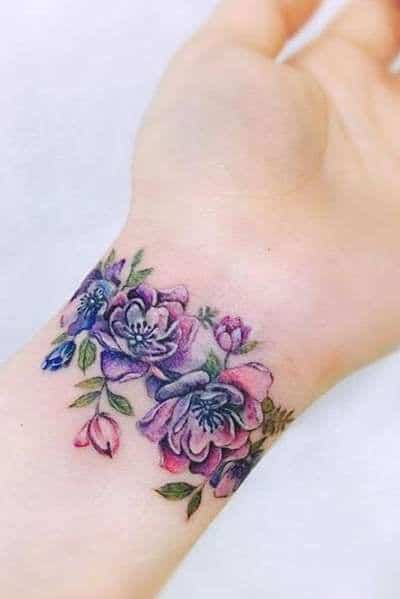10 Beautiful Flower Tattoos for Your Wrist  Pretty Designs