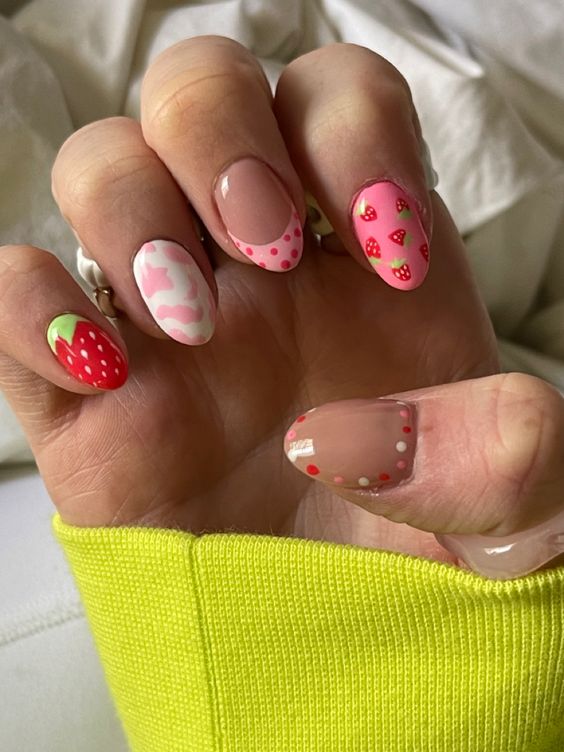 60+ Latest Red And Pink Nail Designs 2023