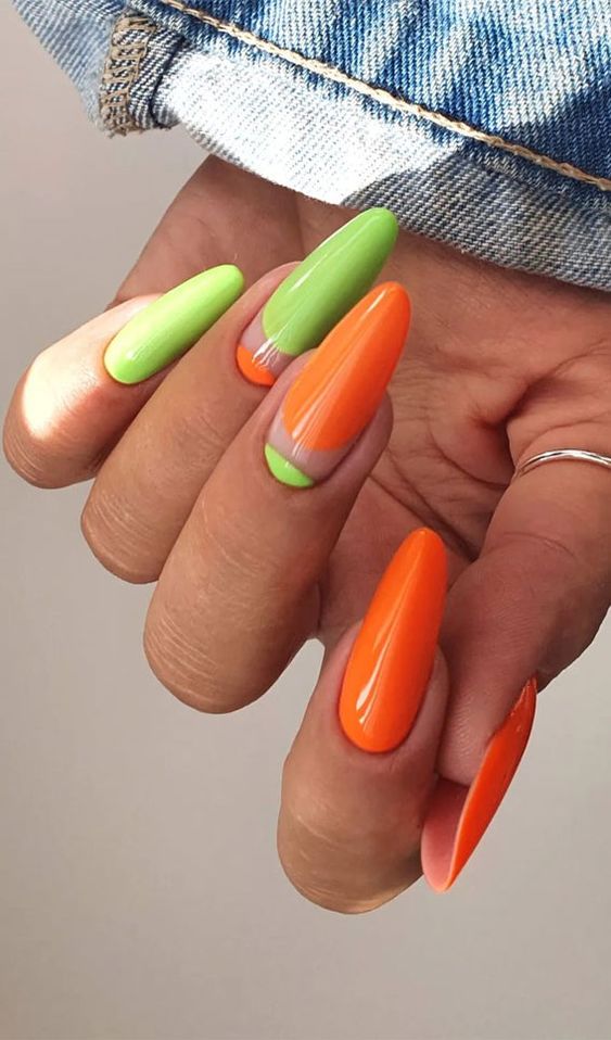 46+ Latest Orange Nail Designs 2023