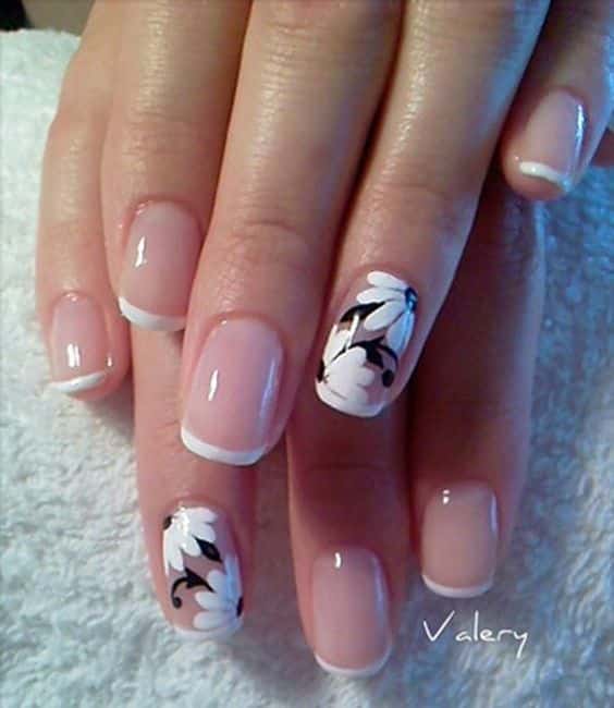 24+ Cute French White Tip Nail Designs 2023