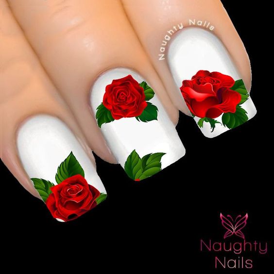 50+ Stunning Rose Nail Design