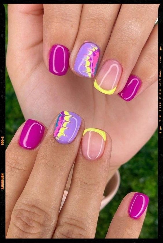 50+ Latest Purple And Pink Nail Designs 2023