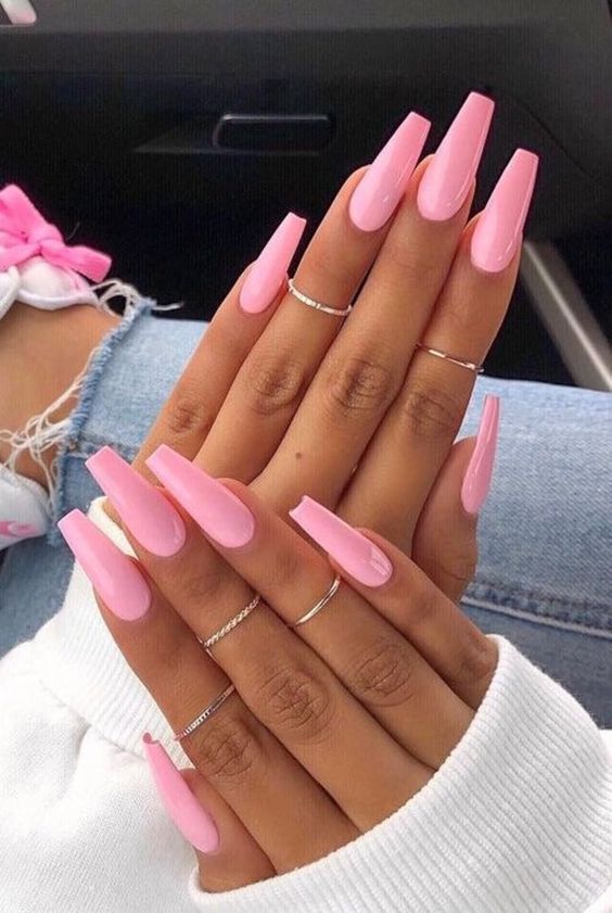 24+ Cute Baby Pink Nail Designs 2023