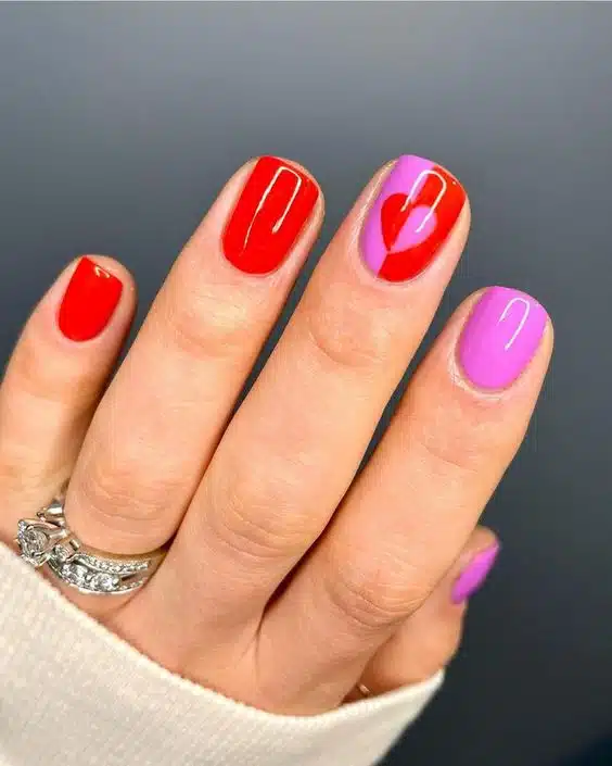 60+ Latest Red And Pink Nail Designs 2023