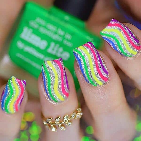 31+ Trendy Nail Designs With Stripes 2023