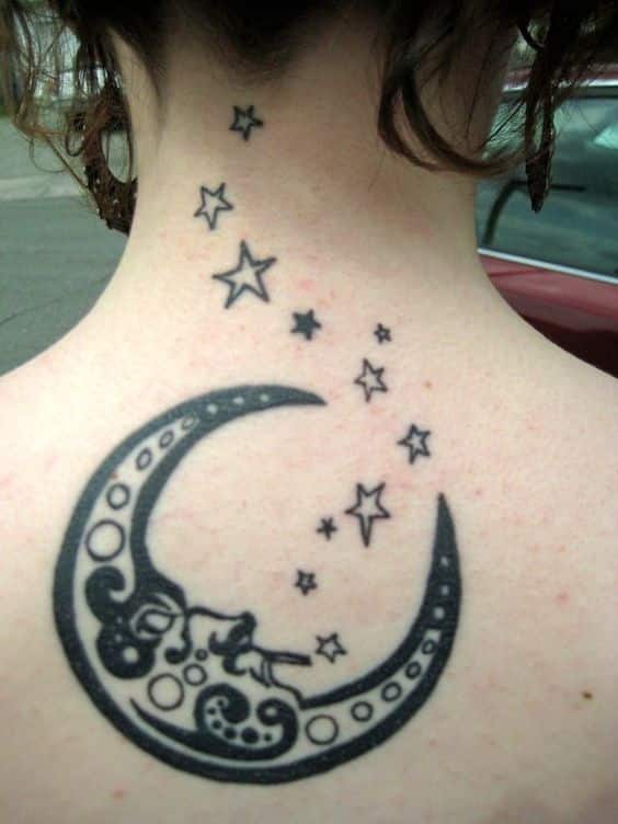 50+ Beautiful Simple Moon Tattoo Designs 2023
