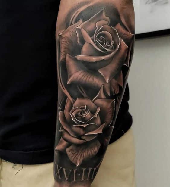 55+ Beautiful Black Rose Tattoo Designs 2023