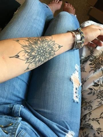 33+ Beautiful Forearm Mandala Tattoo Designs 2023