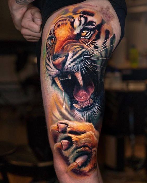 42+ Beautiful Tiger Tattoo Designs 2023