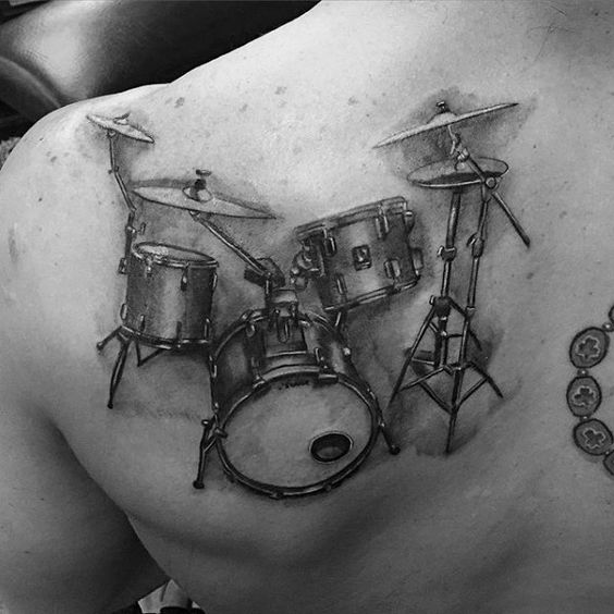 Tattoo of the Week Custom Drum Set  Independent Tattoo  Delawhere