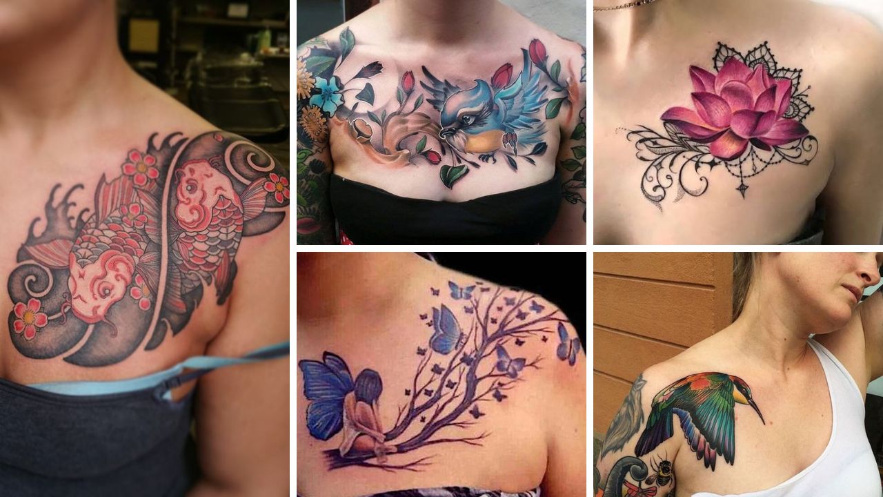 50 Most Beautiful Breast Tattoos For Women 2023