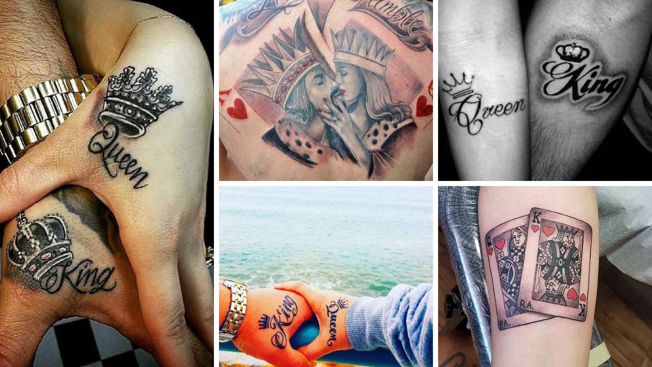 30 Top Design Ideas For Couple King And Queen Tattoos