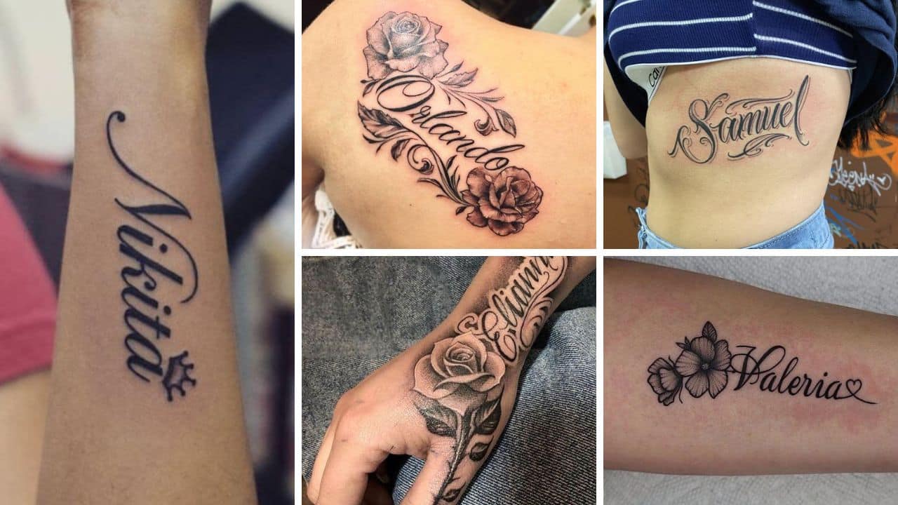 Tattoos With Names In Them With Design