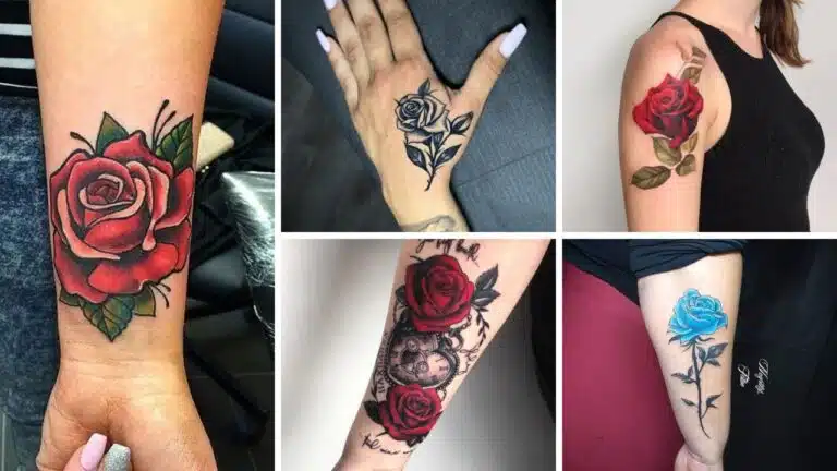 46+ Latest Rose Tattoo Designs On Hand 2024