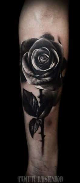 55+ Beautiful Black Rose Tattoo Designs 2023
