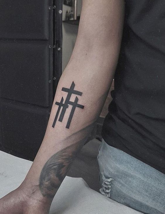 73 Amazing 3 Cross Tattoo Ideas To Reach Divinity