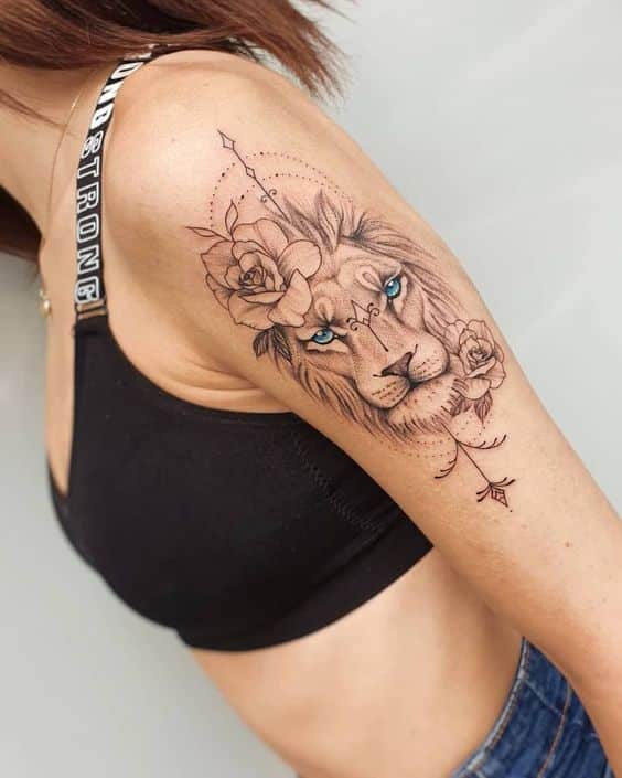 Lion and lioness tattoo by VeronikaRaubtier on DeviantArt