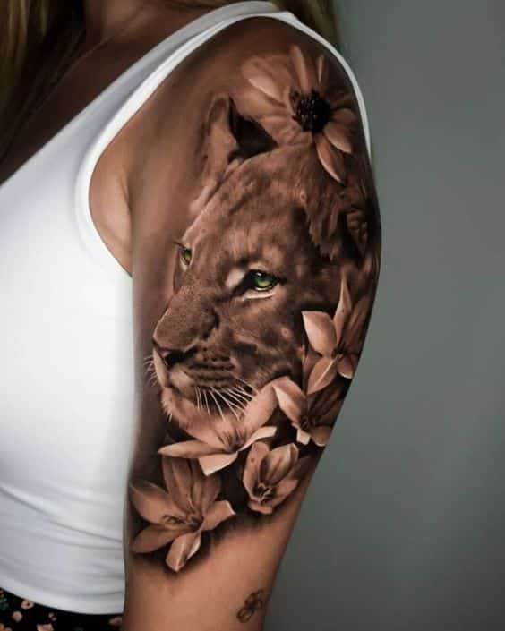 15 Best Female Lion Tattoo Ideas for Courageous Women  Tikli