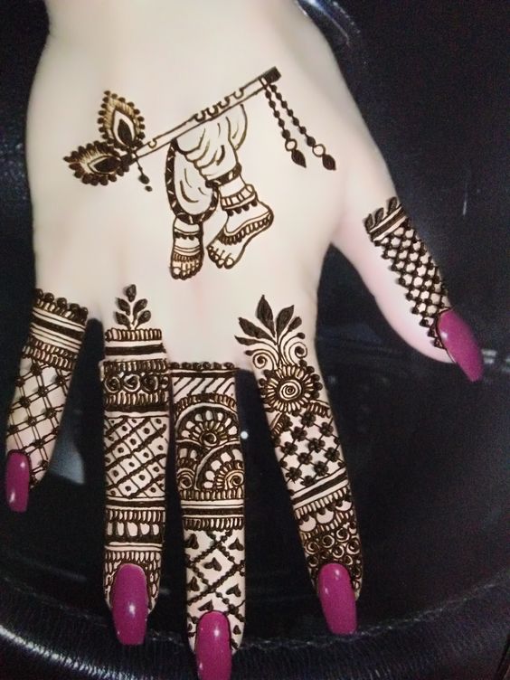 46+ Beautiful Janmashtami Mehndi Designs 2023