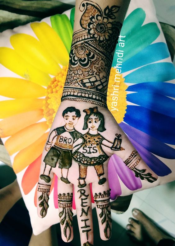 45+ Latest Raksha Bandhan Mehndi Design 2023