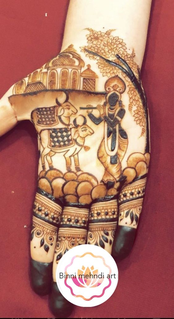 46+ Beautiful Janmashtami Mehndi Designs 2023