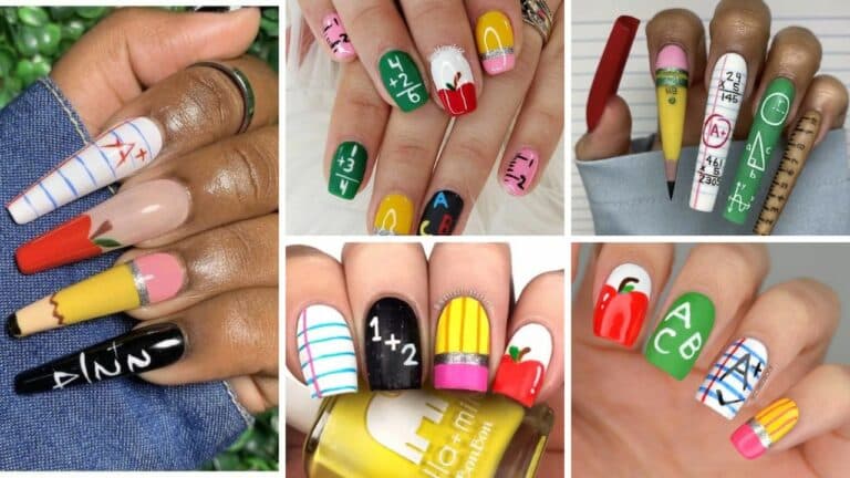 60+ Beautiful Back To School Nails 2024