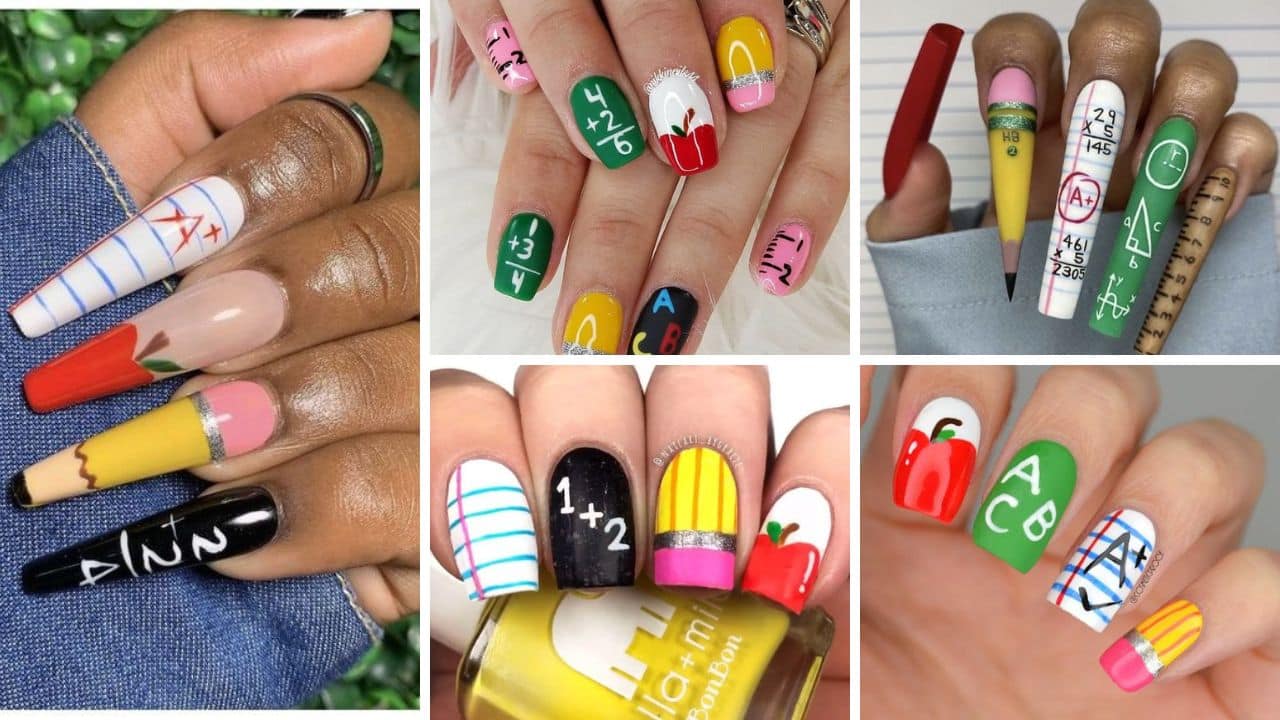 60+ Beautiful Back To School Nails 2023