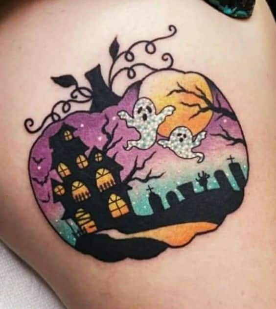 60+ Superb Small Halloween Tattoo Designs 2023