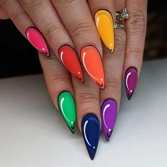 60+ Beautiful Chrome Nail Designs 2023