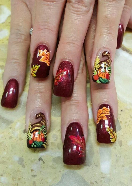 Thanksgiving Nail Designs 2023