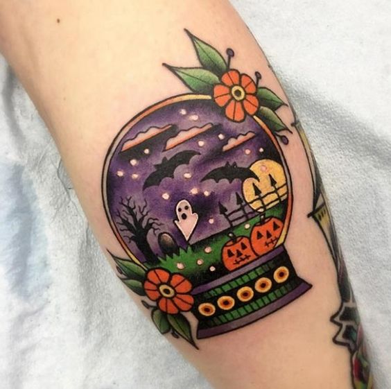 60+ Superb Small Halloween Tattoo Designs 2023