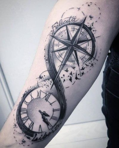 60+ Trendy Clock Tattoo Designs For Guys