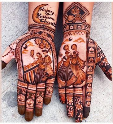 33+ Beautiful Karwa Chauth Mehndi Design 2023