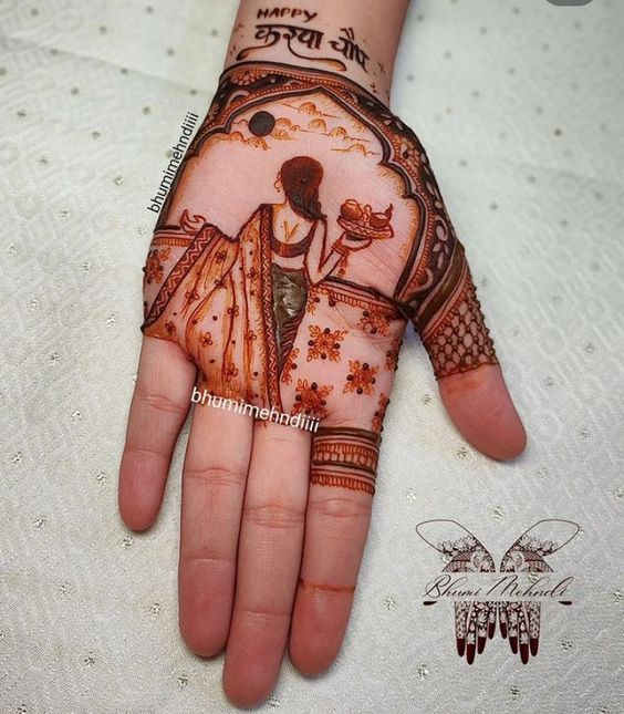 33+ Beautiful Karwa Chauth Mehndi Design 2023