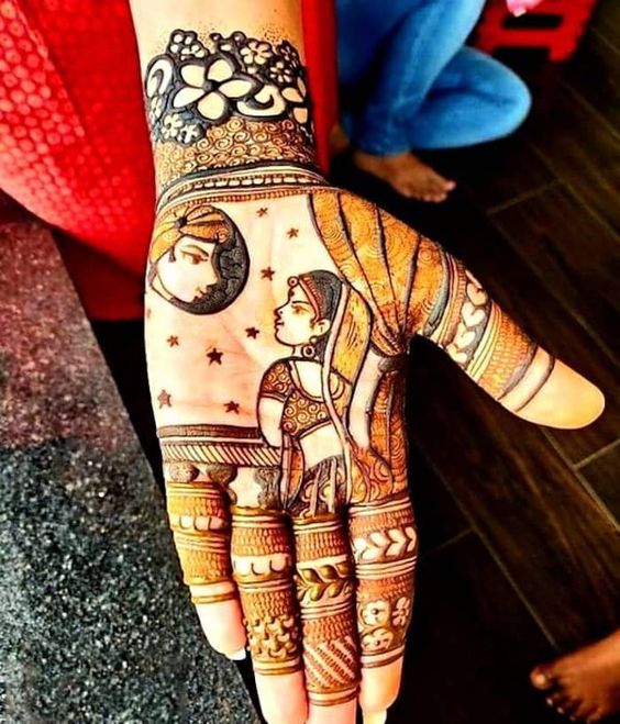 33+ Beautiful Karwa Chauth Mehndi Design 2023