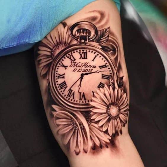 50+ Superb Clock Tattoo Designs You must Try