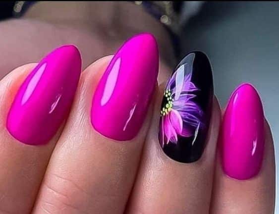 60+ Hot Pink Nail Designs 2024