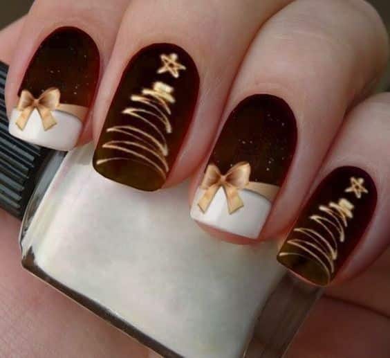 51+ Trendy Short Christmas Nails