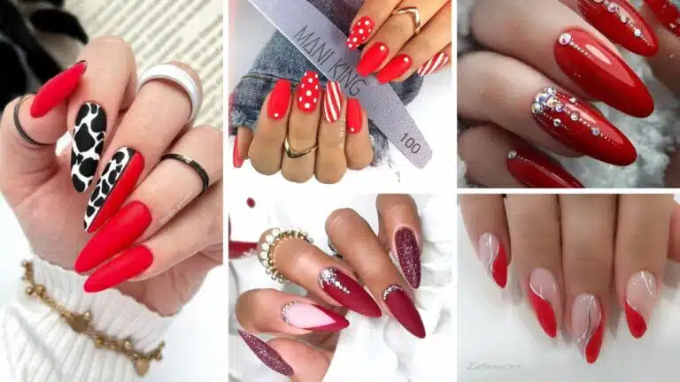 35+ Beautiful Red Nails Designs 2024