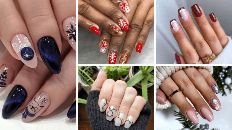 51+ Trendy Short Christmas Nails