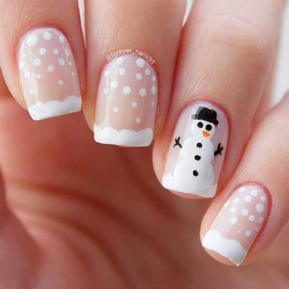 51+ Trendy Short Christmas Nails