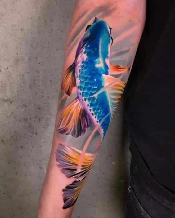 60+ Beautiful Blue Koi Fish Tattoo Designs 2025