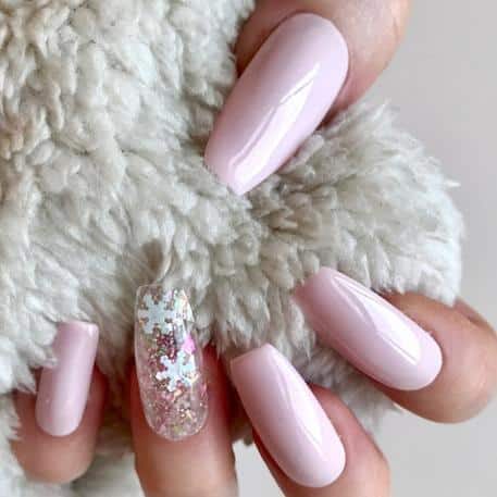 33+ Outstanding Pink Christmas Nails