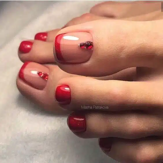 51+ Fabulous French Tip Toe Nail Designs 2024