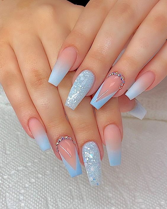 26+ Sky Blue Nail Designs 2024